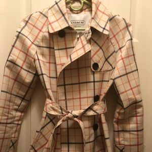 ✨Coach, multi-colored trench coat✨